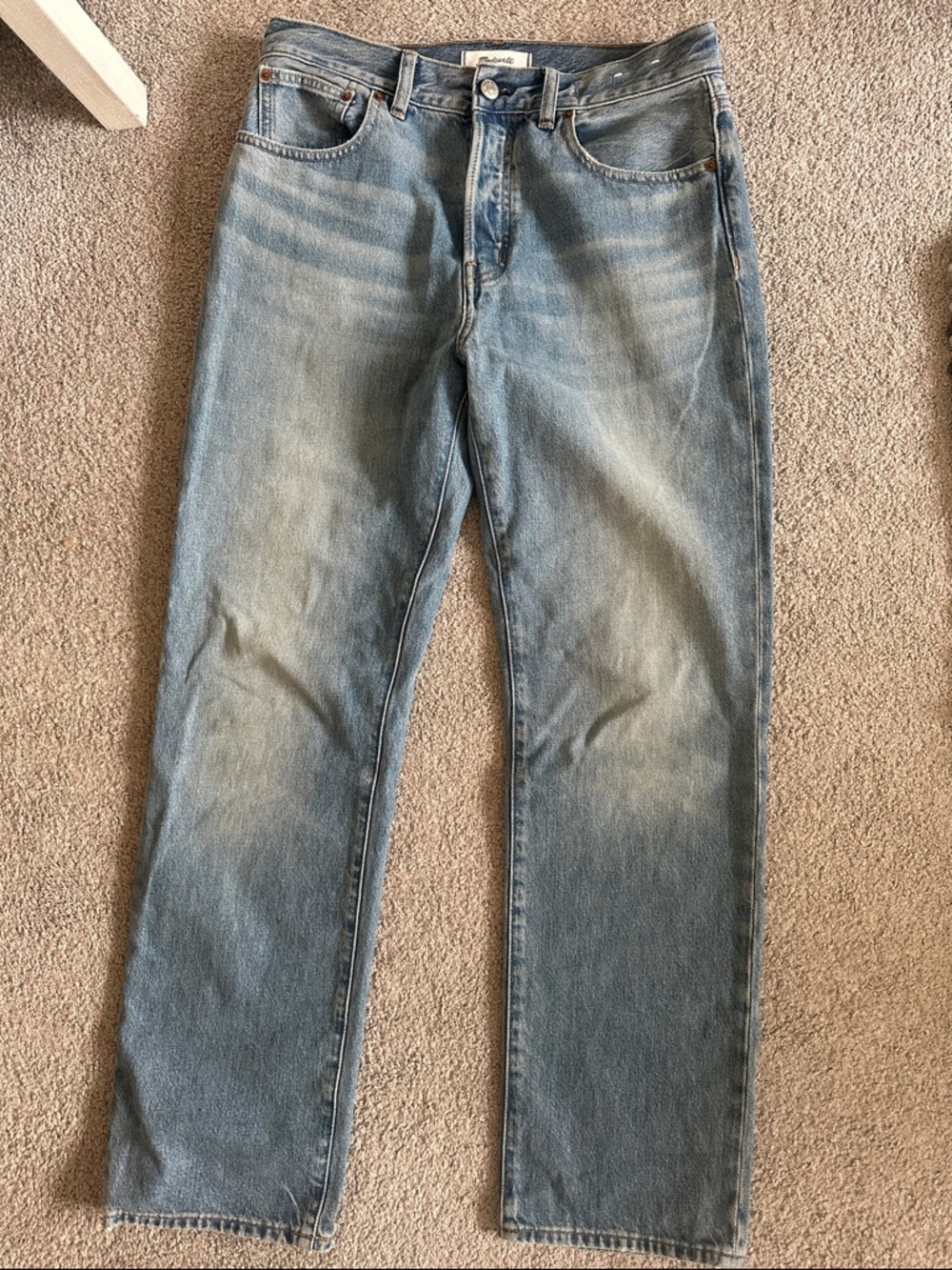 Madewell The Longline Straight Jean in Atlin Wash